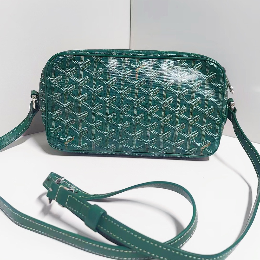 Goyard Artois Green Monogram Crossbody Bag